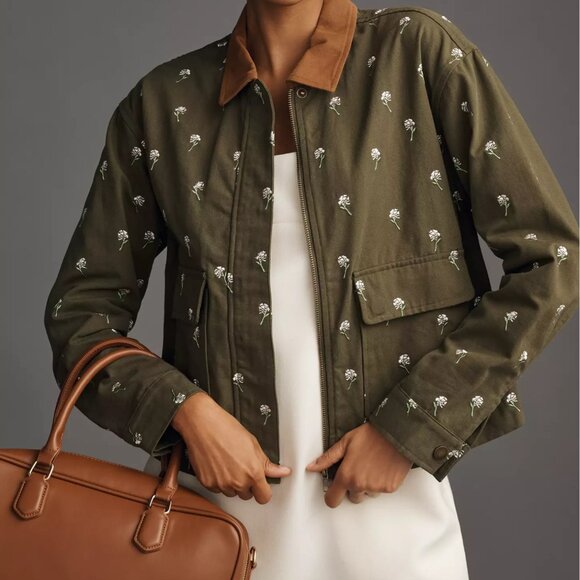 NWT Anthro x Dolan Left Coast Printed Barn Jacket - Picture 1 of 6